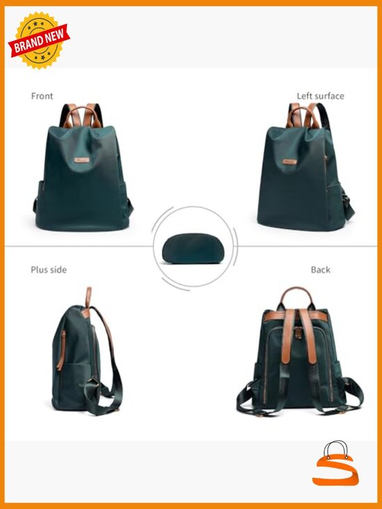 Women\'s Nylon Anti-theft Lightweight Small Backpack Purse Water Resistant main image 6